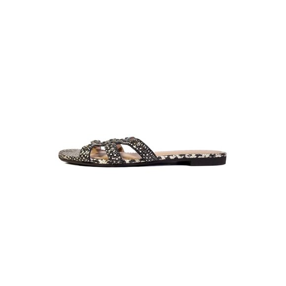 Coach Sandals Size 10 Kennedy Snake Studded Sandals - Picture 3 of 8